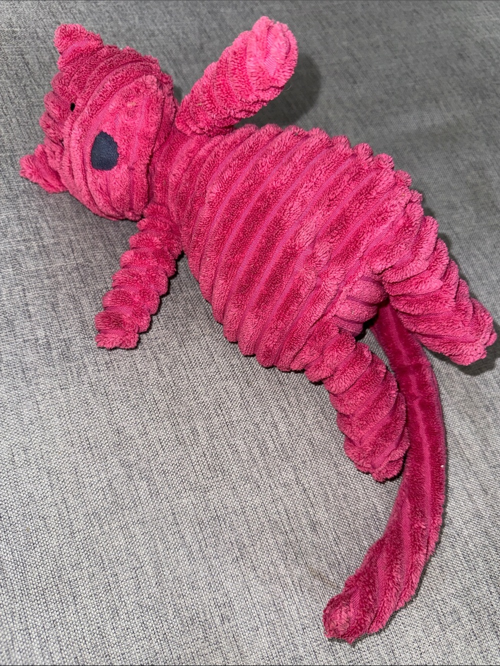 Jelly Cat retired Pink "Cordy Roy Cat" 
Plush Ribbed Pink Cat Doll 9”